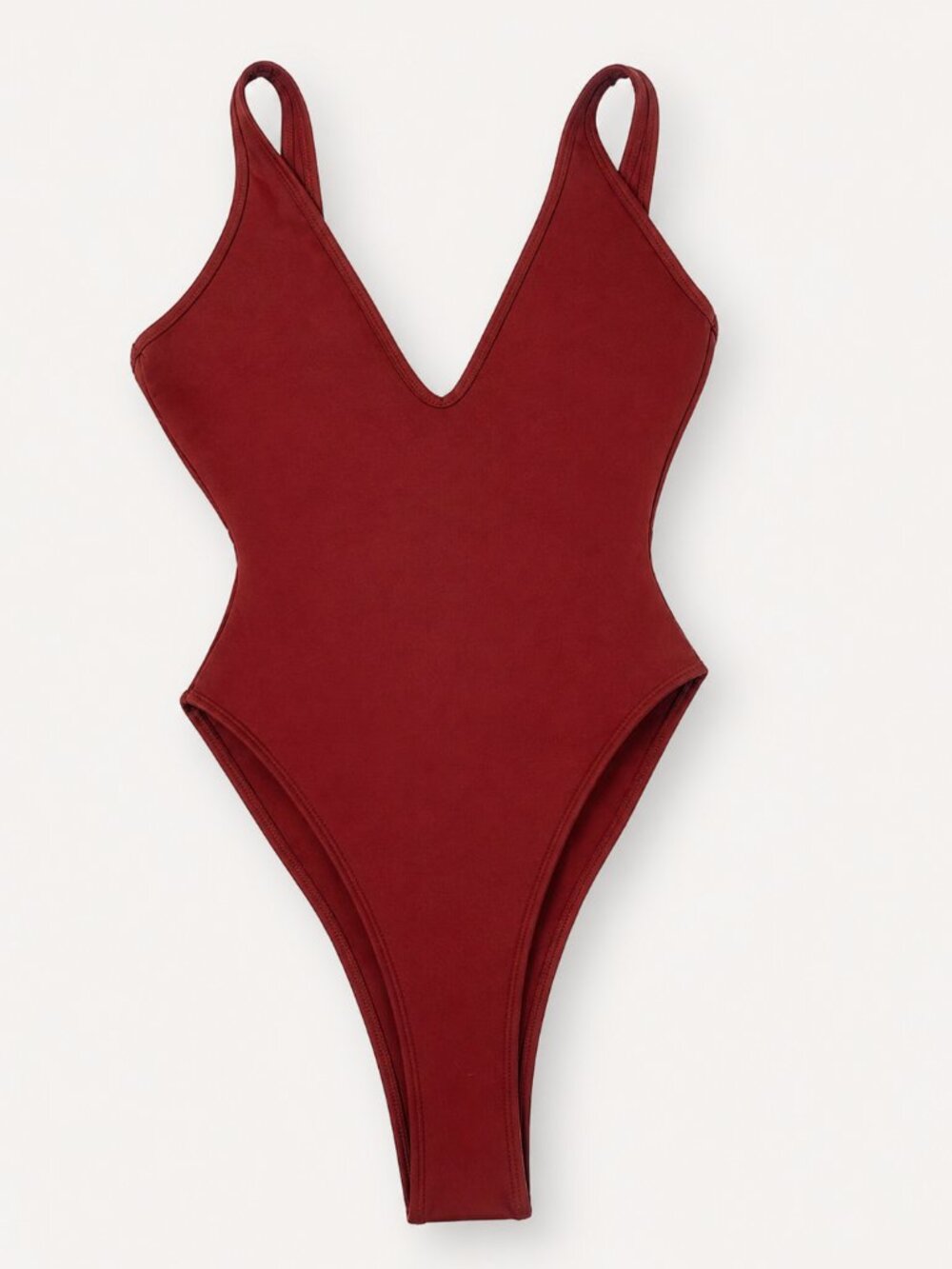 NWT TA3 Shaping Swimwear Hi Cut Plungey Size XS Reg/Long in Copper